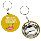 Portachiavi Apribottiglie Personalizzabile con Foto o Frasi – Ø 5,8 cm – PS 00009 PRS