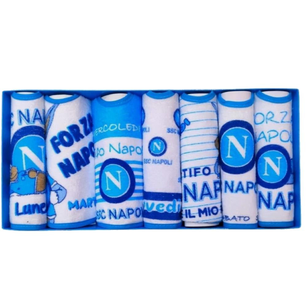 Set 7 Bavaglini Neonato SSC Napoli – Prodotto Ufficiale SSC Napoli PS 00045