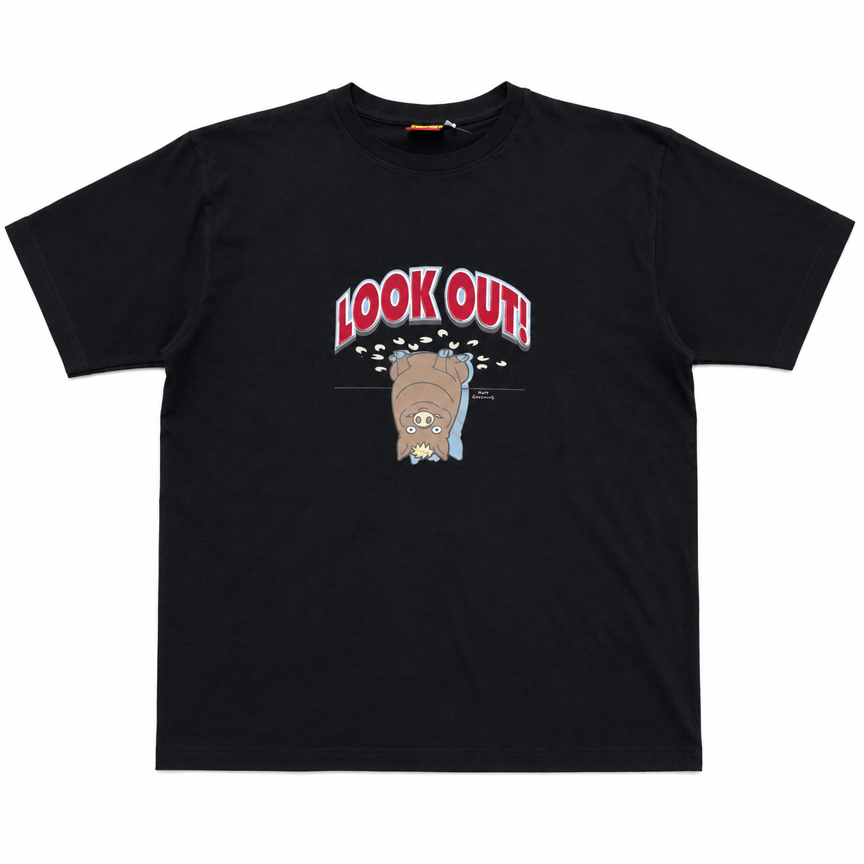 T-shirt The Simpsons  Nera Look Out Spider Pork PS 05752