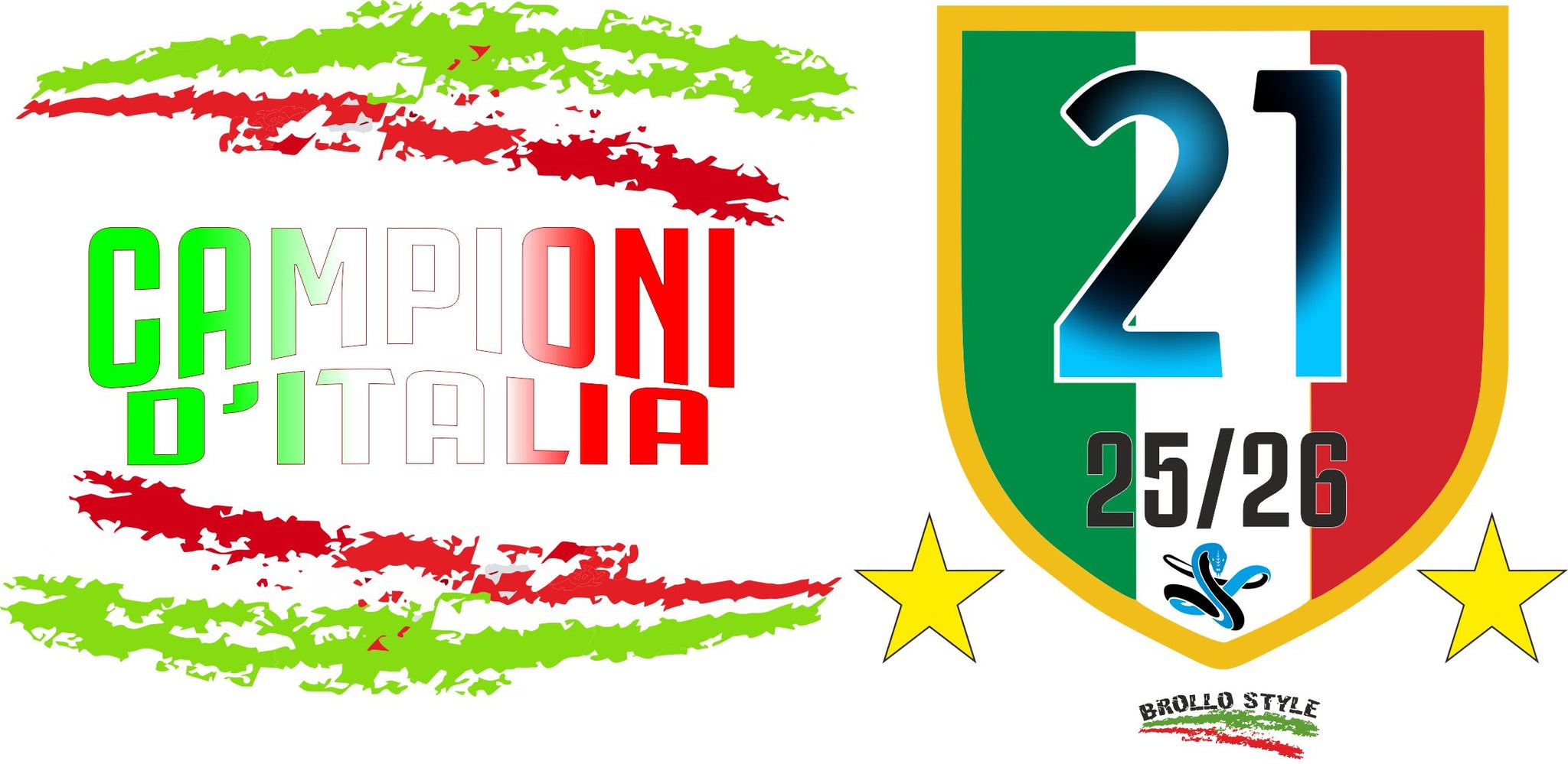 Boccale Birra Scudetto Calcio Internazionale Campione D'Italia 25/26 21 Scudetti |  500 ml  – PS 13517-INT-01