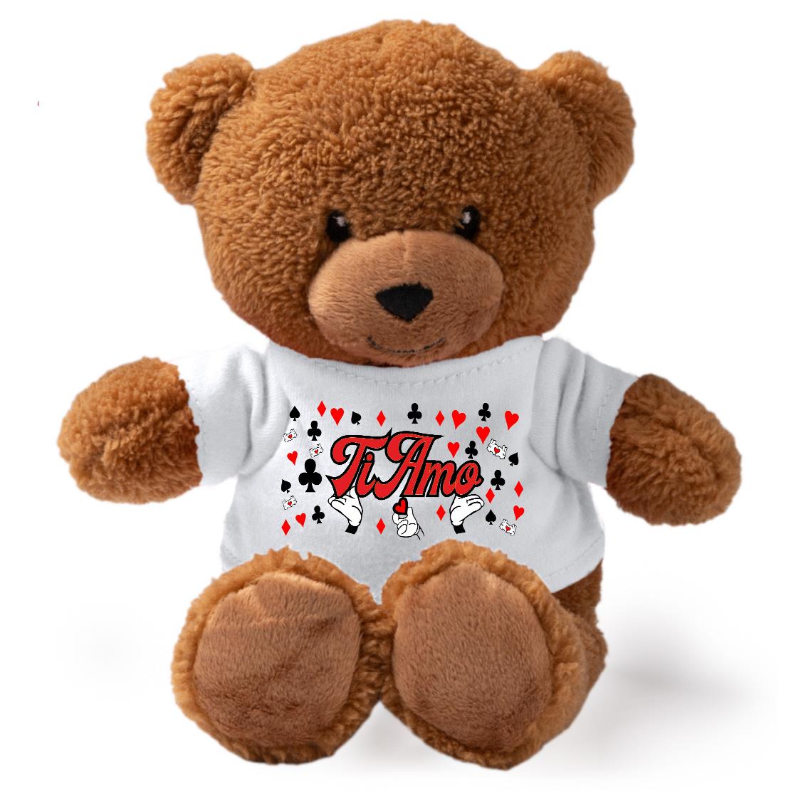 Peluche Orsetto “Ti Voglio Bene / Ti Amo” – Personalizzabile con Nome | Teddy Bear 18 cm PS 33790-006