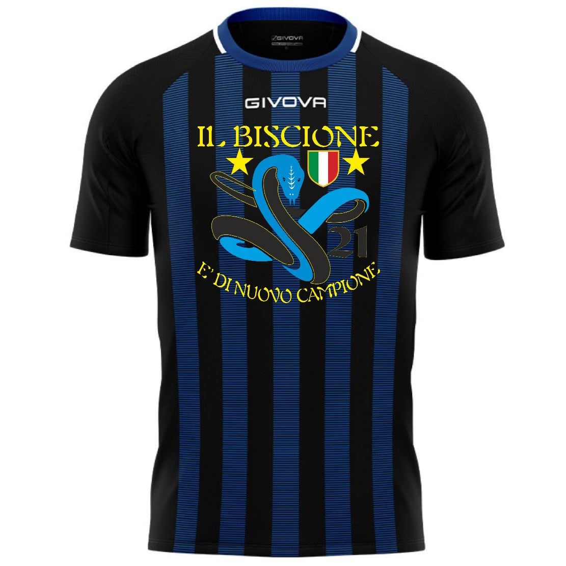 Maglia Tecnica Inter Campioni d’Italia – 21 Scudetti Personalizzabile – PS 41363-001