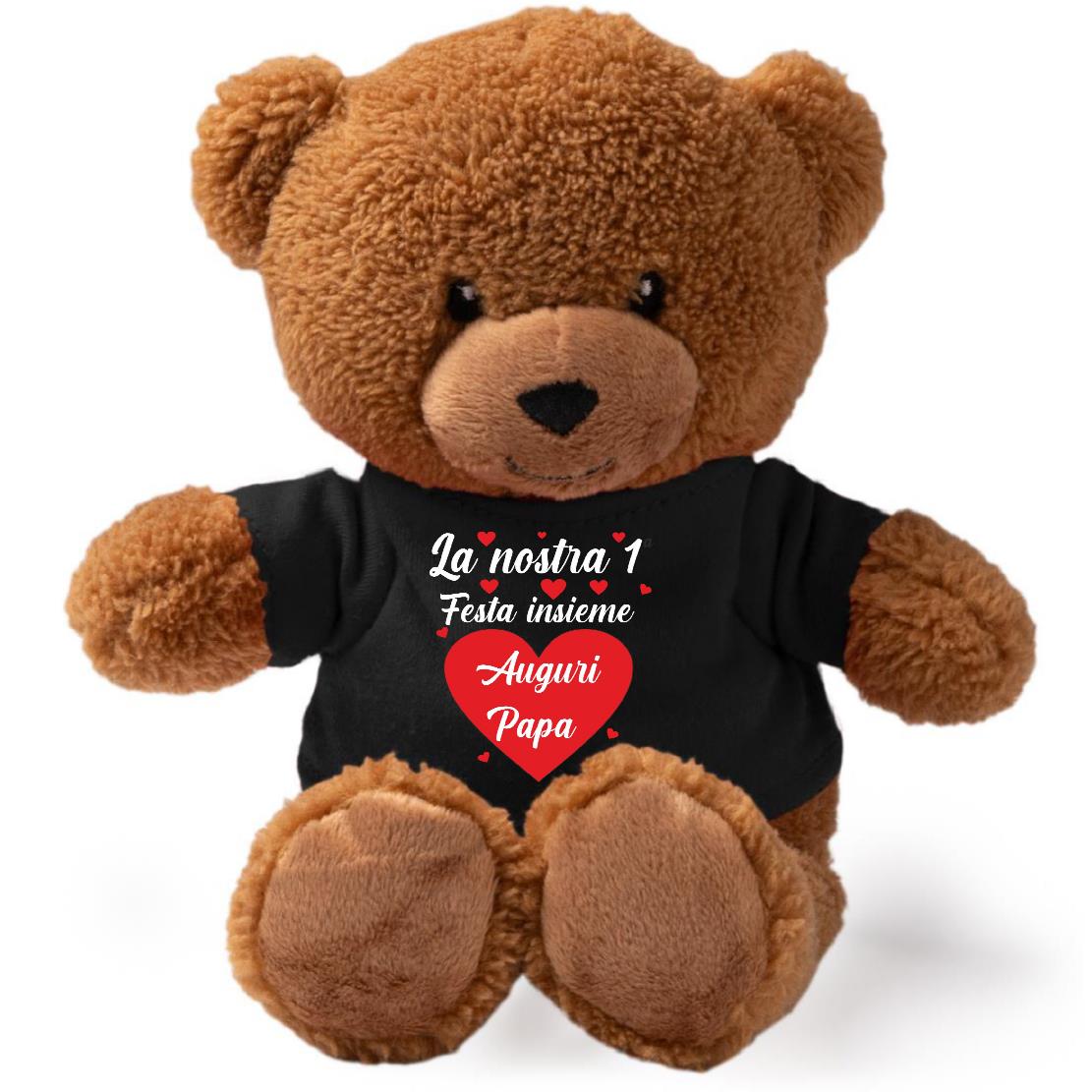 Peluche Orsetto Festa del Papà – Personalizzabile con Nome | Teddy Bear 18 cm PS 33790-002
