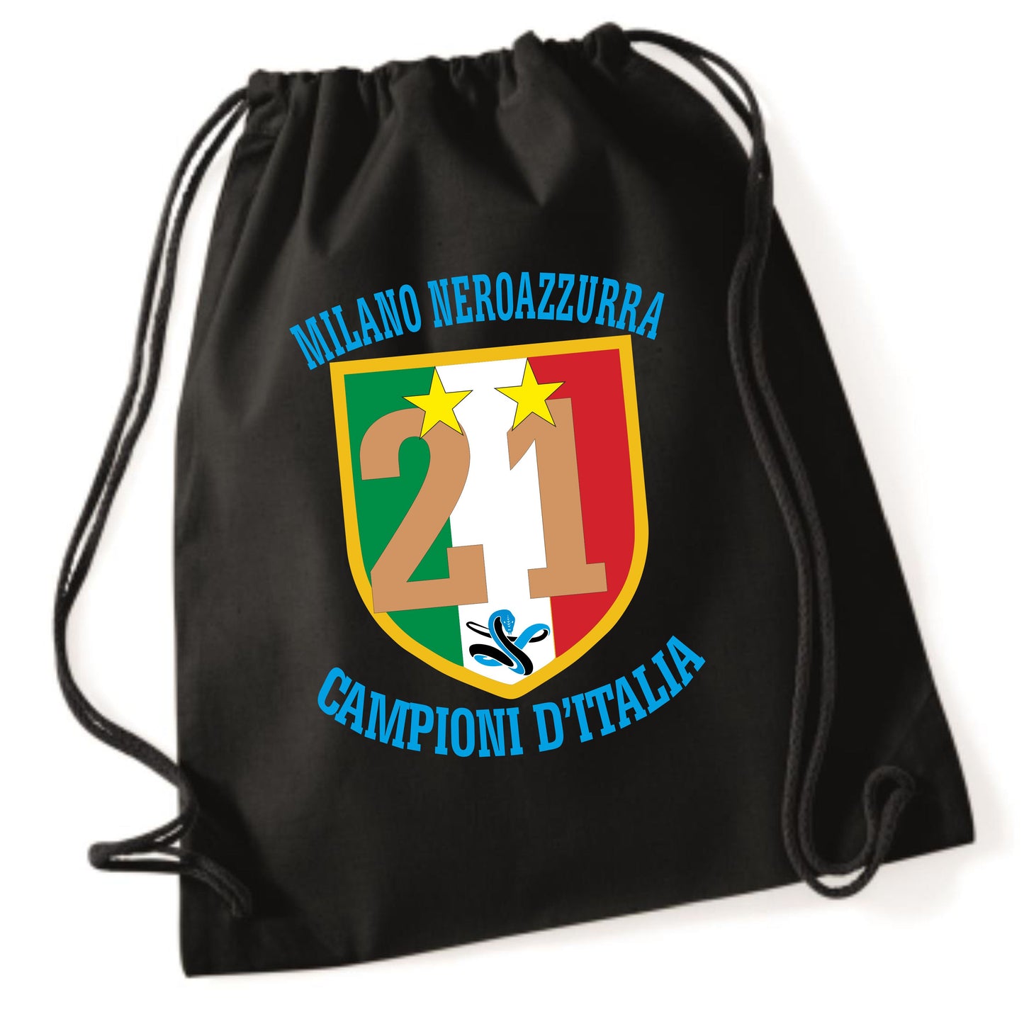Sacca Portatutto Inter Campione d’Italia 2025/2026 – Scudetto N°21 – PS 37967-INT-01