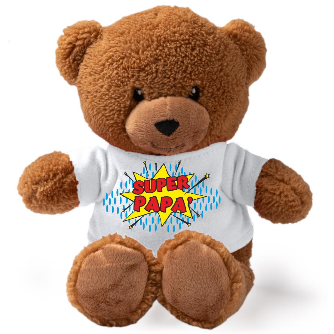 Peluche Orsetto Festa del Papà – Personalizzabile con Nome | Teddy Bear 18 cm PS 33790-002