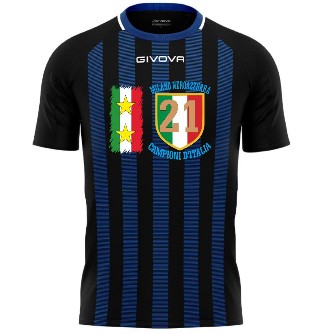 Maglia Tecnica Inter Campioni d’Italia – 21 Scudetti Personalizzabile – PS 41363-001