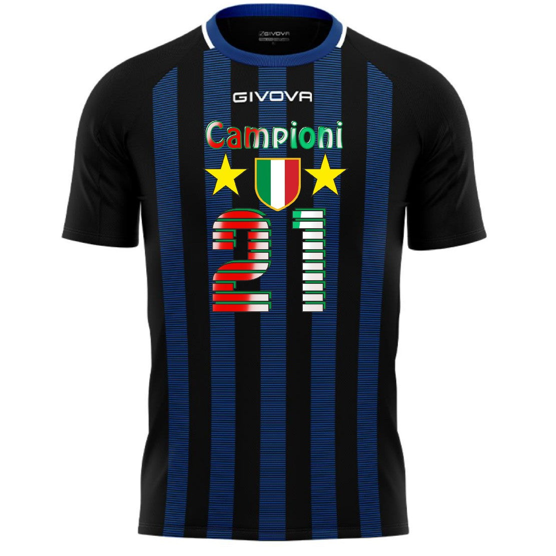 Maglia Tecnica Inter Campioni d’Italia – 21 Scudetti Personalizzabile – PS 41363-001