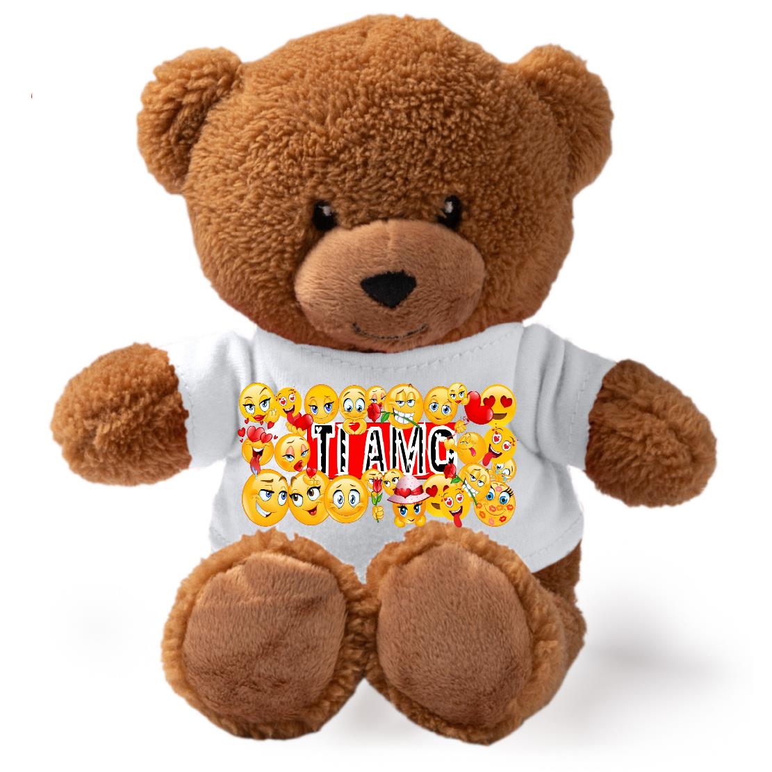 Peluche Orsetto “Ti Voglio Bene / Ti Amo” – Personalizzabile con Nome | Teddy Bear 18 cm PS 33790-006