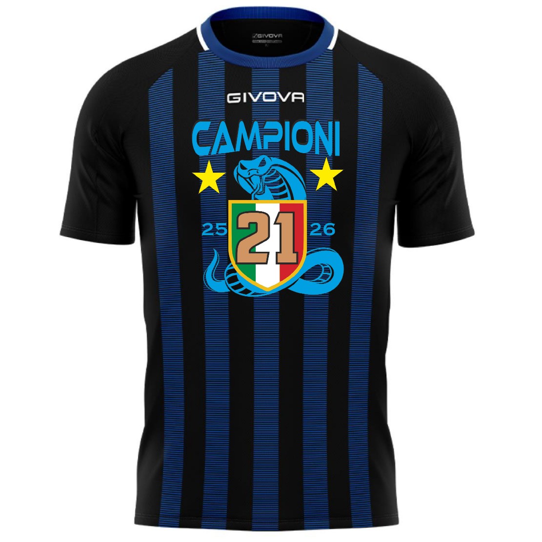 Maglia Tecnica Inter Campioni d’Italia – 21 Scudetti Personalizzabile – PS 41363-001