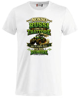 T-Shirt Nonno Russi Come Un Trattore Ma Ti Voglio Bene Piu' Del Rumore – Maglietta Personalizzabile PS 27431-A-146