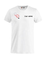 T-Shirt Personalizzabile Infermiera/Dottore/OSS con Stetoscopio Cuore – PS P 27431-A-116