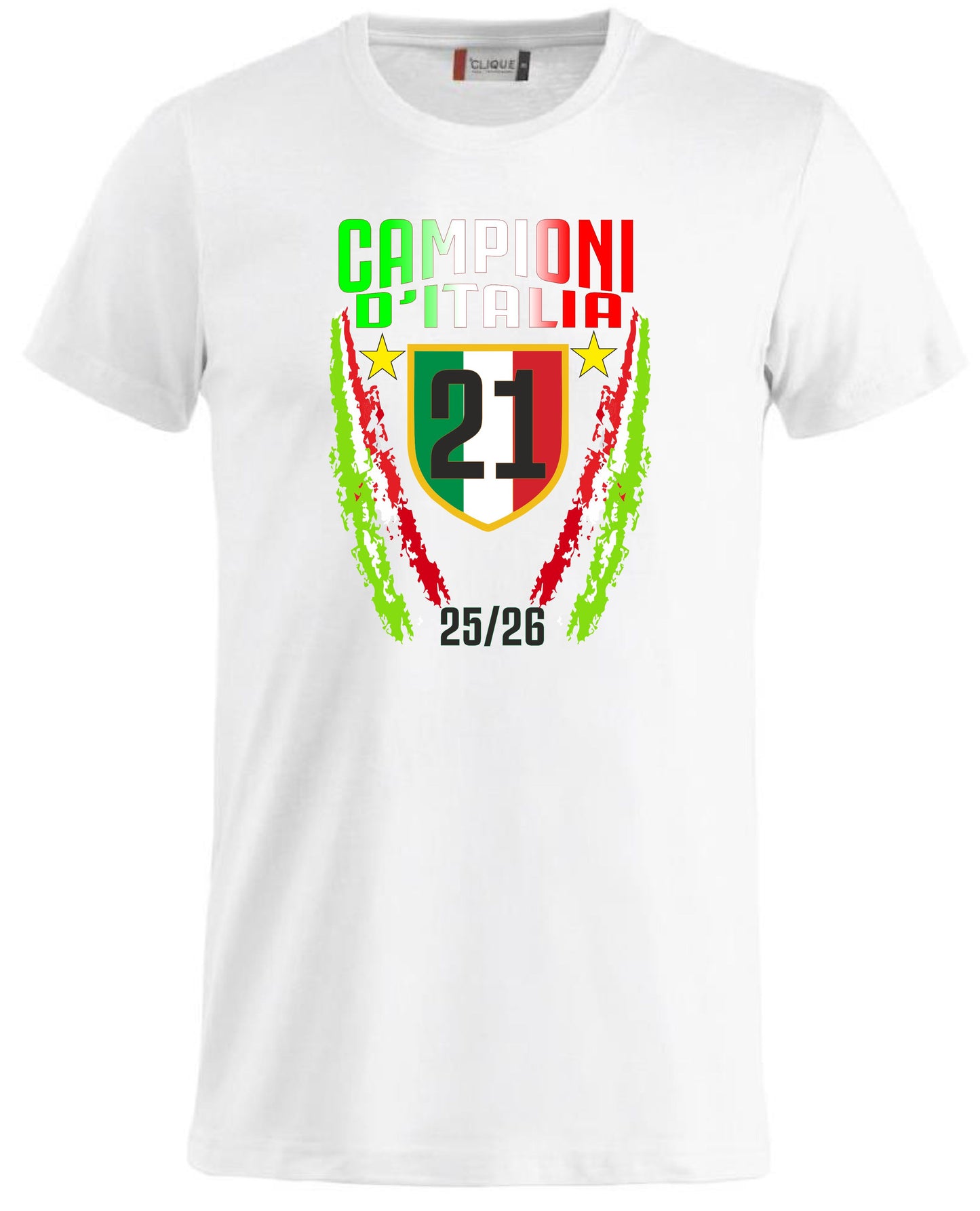 T-Shirt Inter Campione d’Italia 2025/2026 – Seconda Stella 21 Scudetti – PS 27431-A040 INT