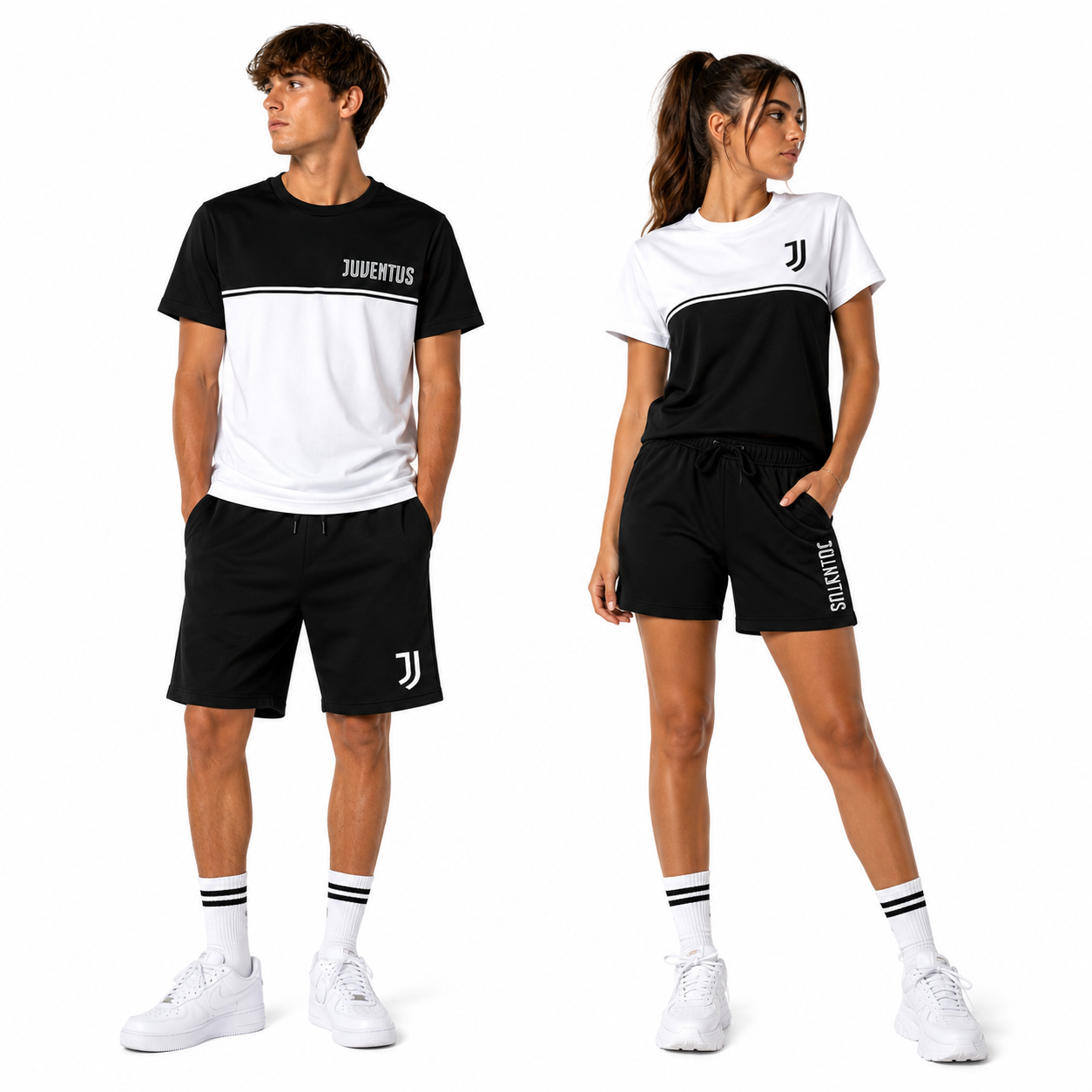 Pigiama Juve Corto da Ragazzo Juventus – Prodotto Ufficiale Personalizzabile  – PS 46700