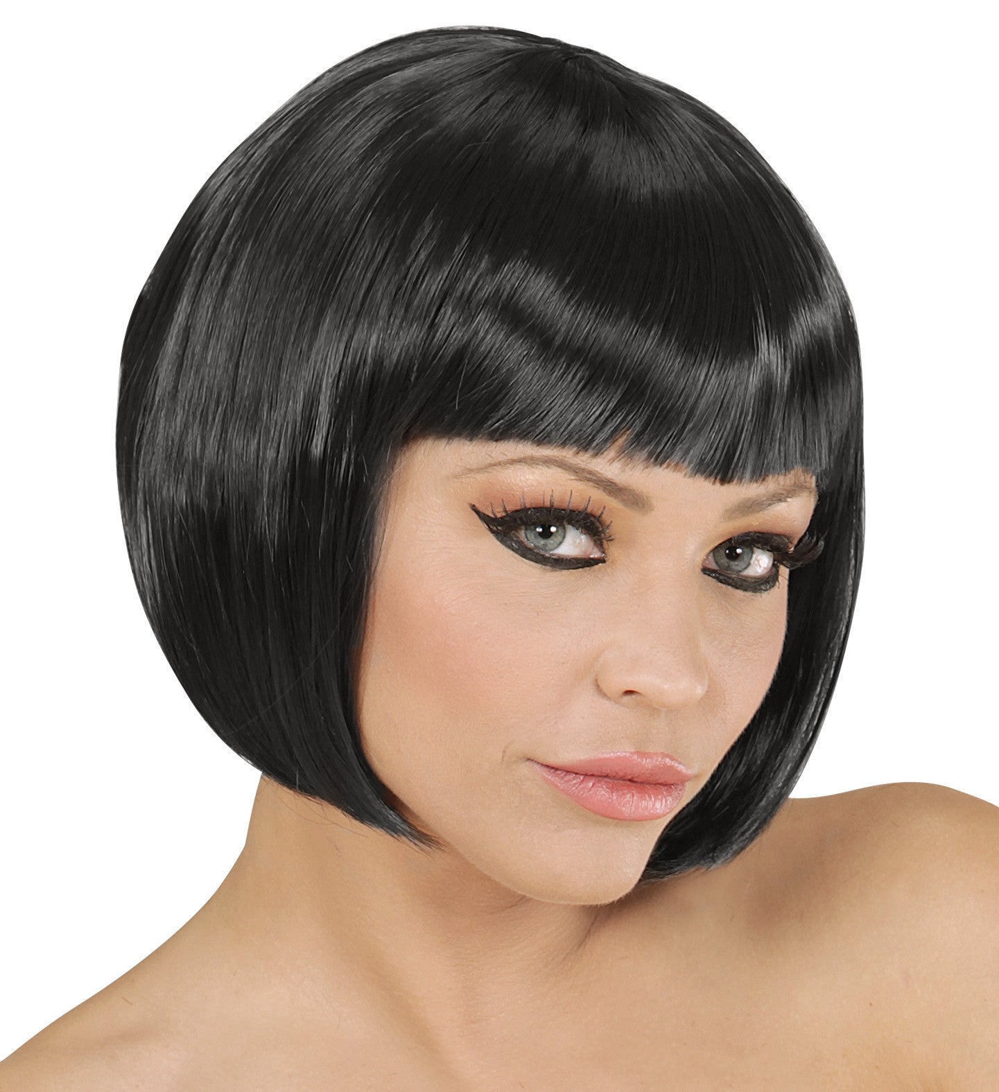Parrucca Donna Caschetto Bionda/Bianca/Nera Carnevale – PS 04437