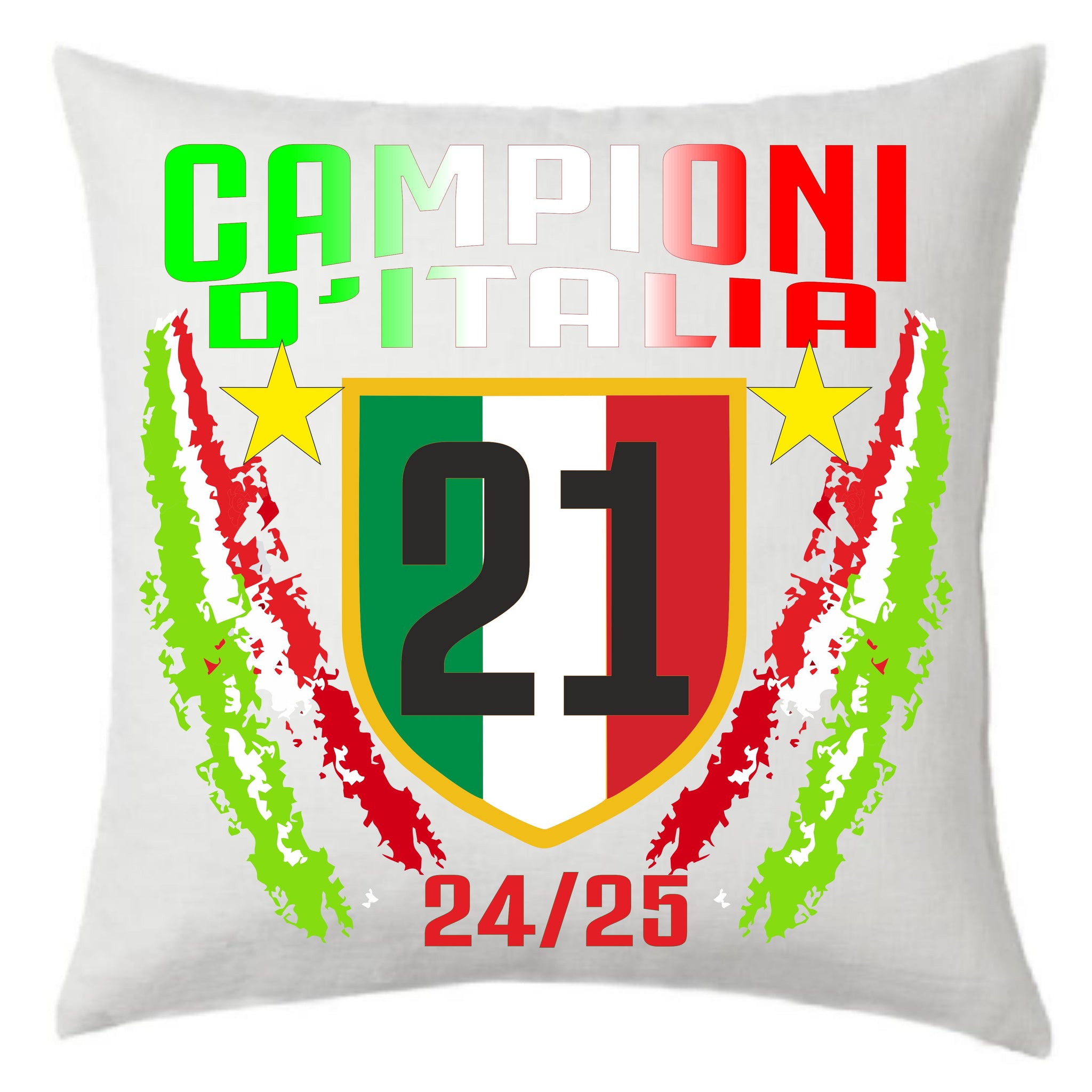 Cuscino Calcio Inter Campioni d’Italia 2026 – 21 Scudetti Seconda Stella – 38×38 cm – PS 10746-INT01