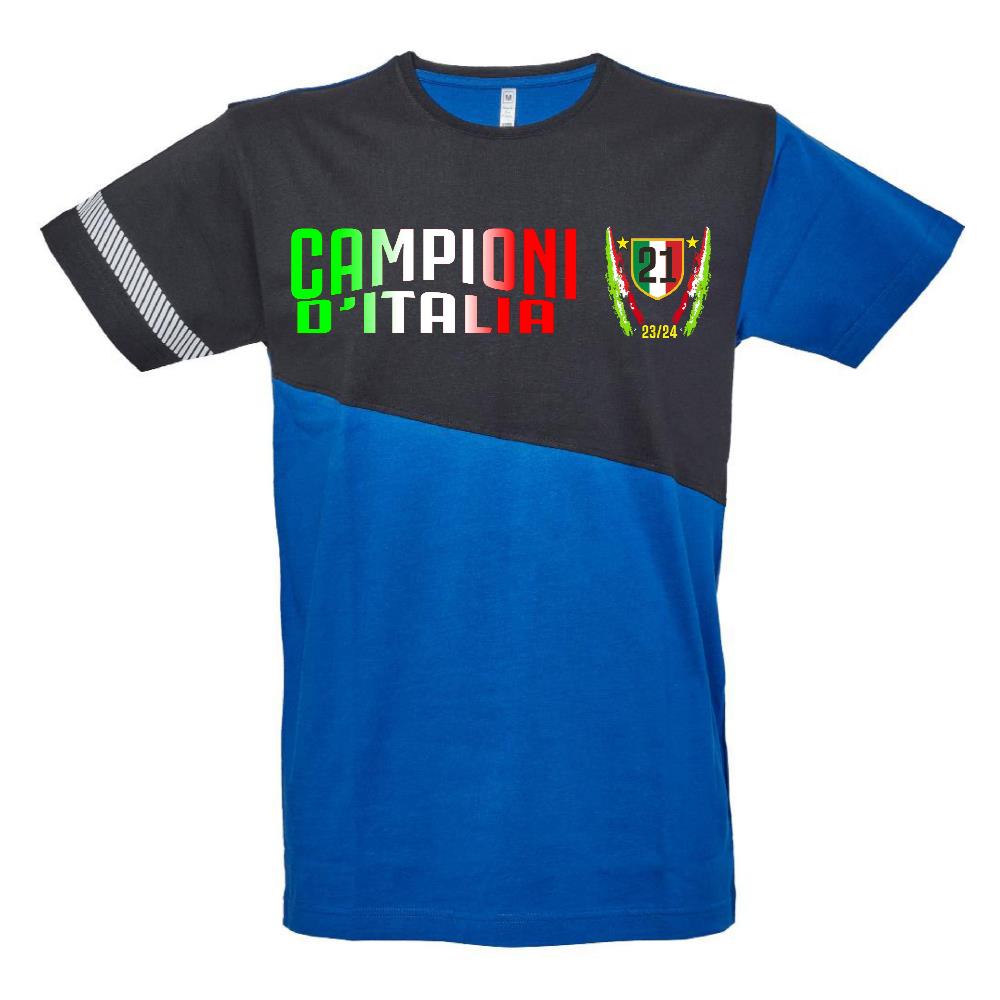 T-Shirt Inter Campione d’Italia 2025/2026 -  21 Scudetti 2 Stelle – PS 09600-INT
