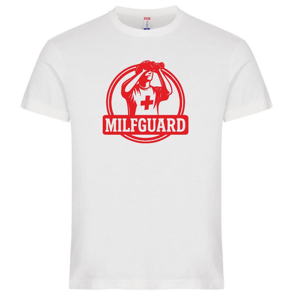 T-Shirt Milfguard – Salvataggio MILF” Maglietta Divertente da Bagnino – PS 27431-A-138