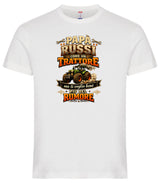 T-Shirt Papa' Russi Come Un Trattore Ma Ti Voglio Bene Piu' Del Rumore – Maglietta Personalizzabile PS 27431-A-145