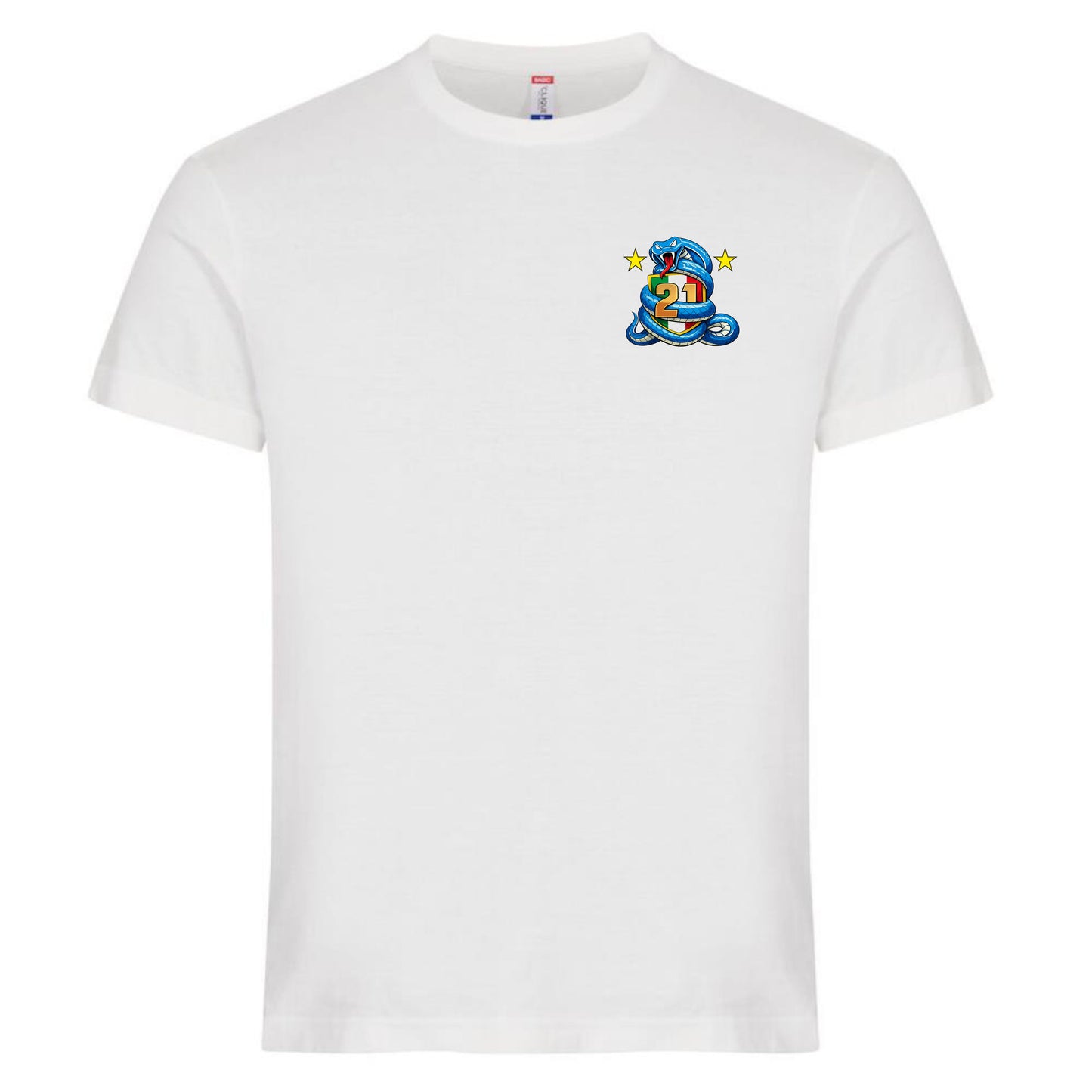 T-Shirt Neroazzurri Campioni d’Italia 2025/2026 –  21 Scudetti 100% Cotone  – PS 27431-INT-09