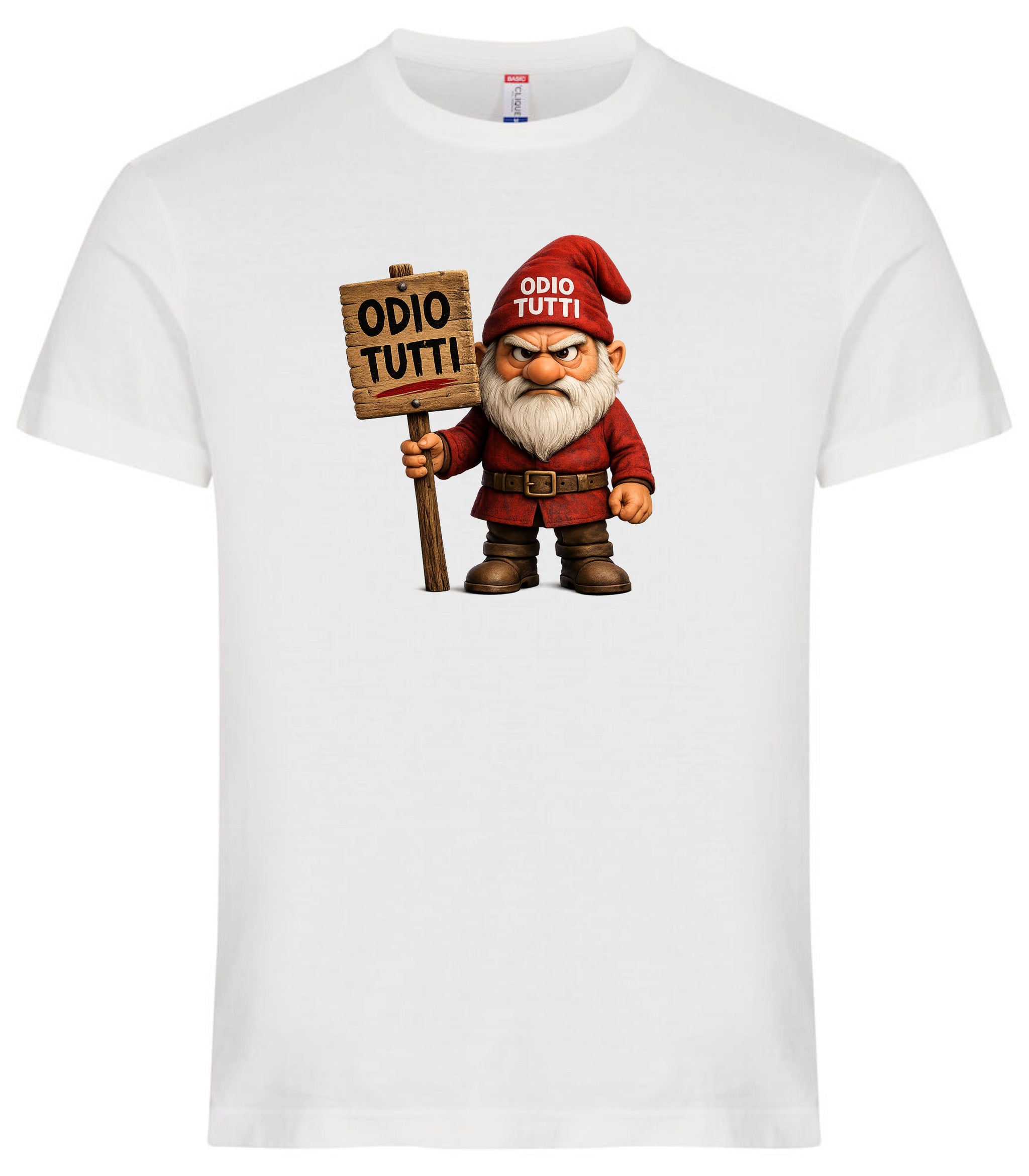 T-Shirt Uomo Simpatica Odio Tutti – Personalizzabile con Nome – PS 27431-A-155