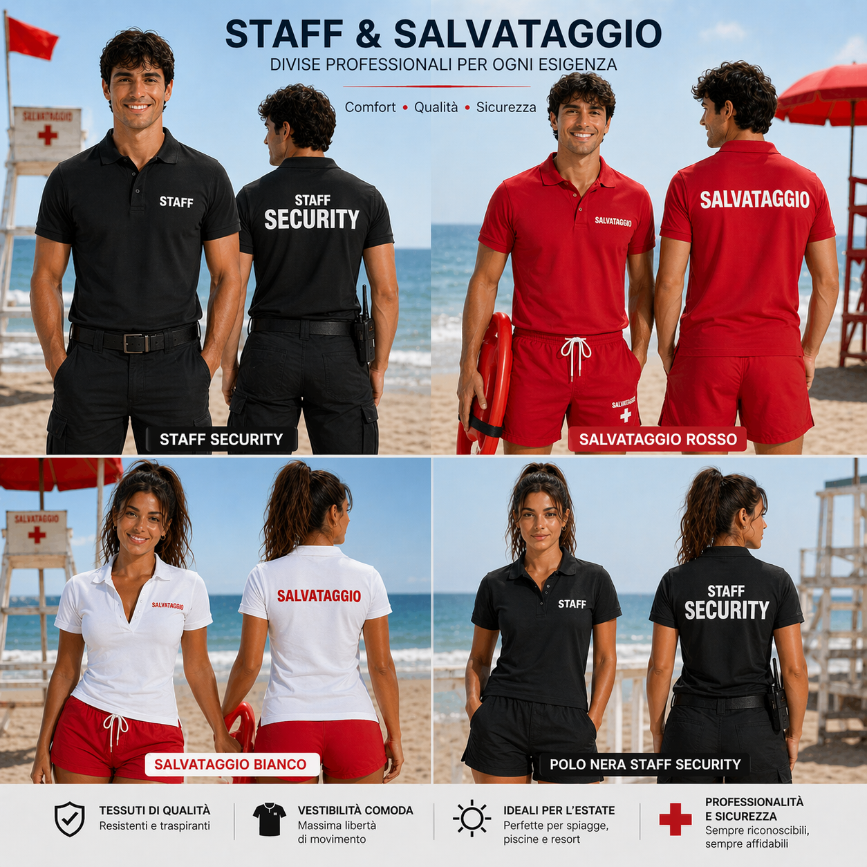 Polo Staff Security Salvataggio Polo Uomo Personalizzata Per Lavoro – PS 40477-001