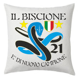 Cuscino Calcio Inter Campioni d’Italia 2026 – 21 Scudetti Seconda Stella – 38×38 cm – PS 10746-INT01