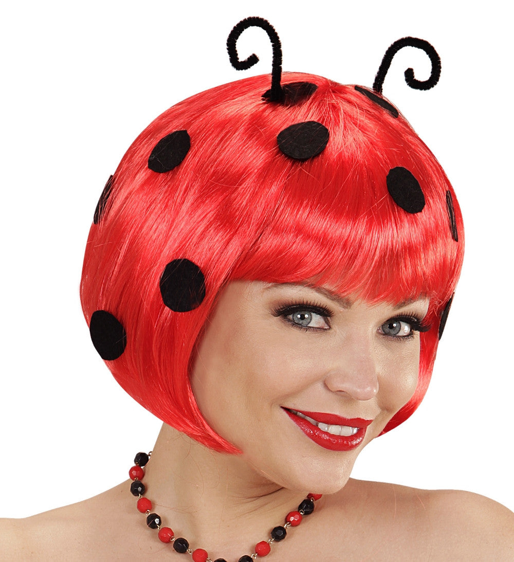 Parrucca Donna da Coccinella con Antenne Carnevale – PS 12018