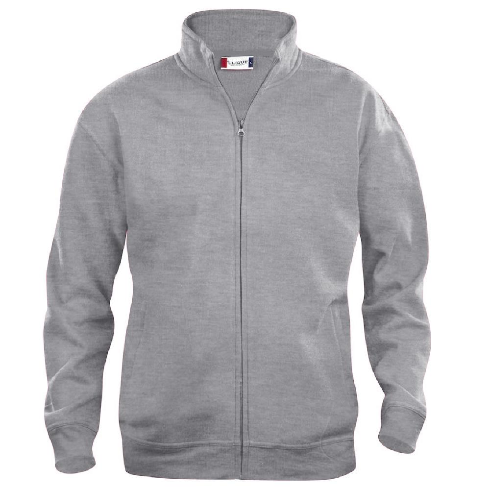 Felpa Uomo Cardigan Full Zip con Zip Lunga No Cappuccio – Clique – PS 32400 PRS