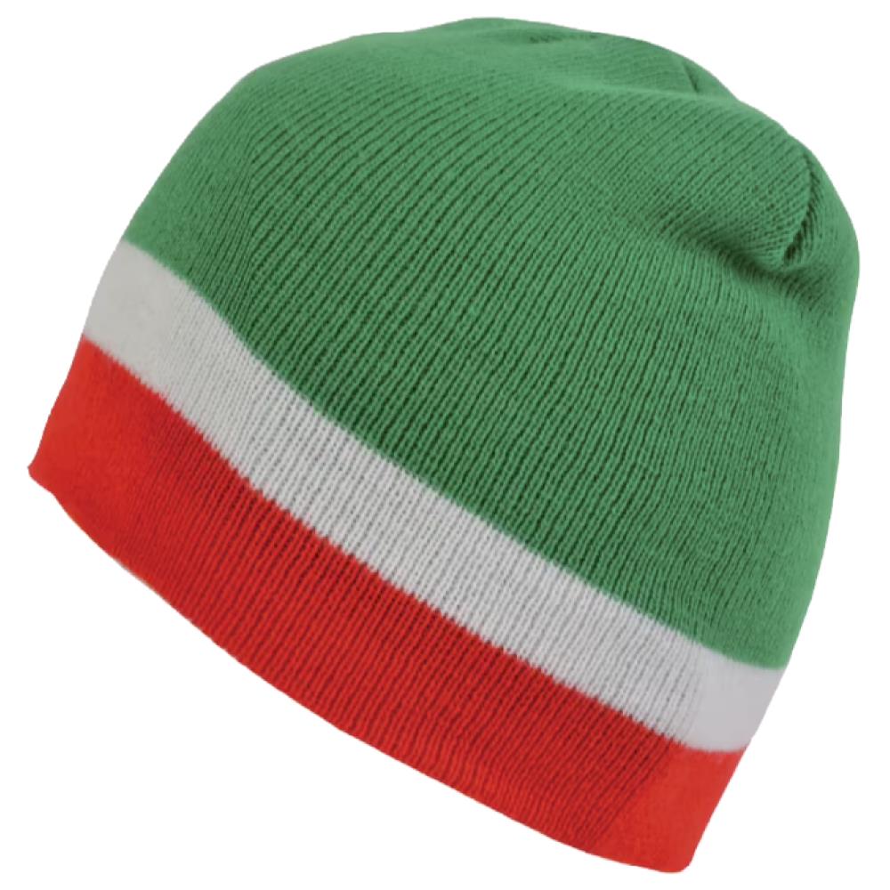 Berretto Invernale Tricolore Personalizzabile con Ricamo Modello “Concert” – Cod. PS 02170