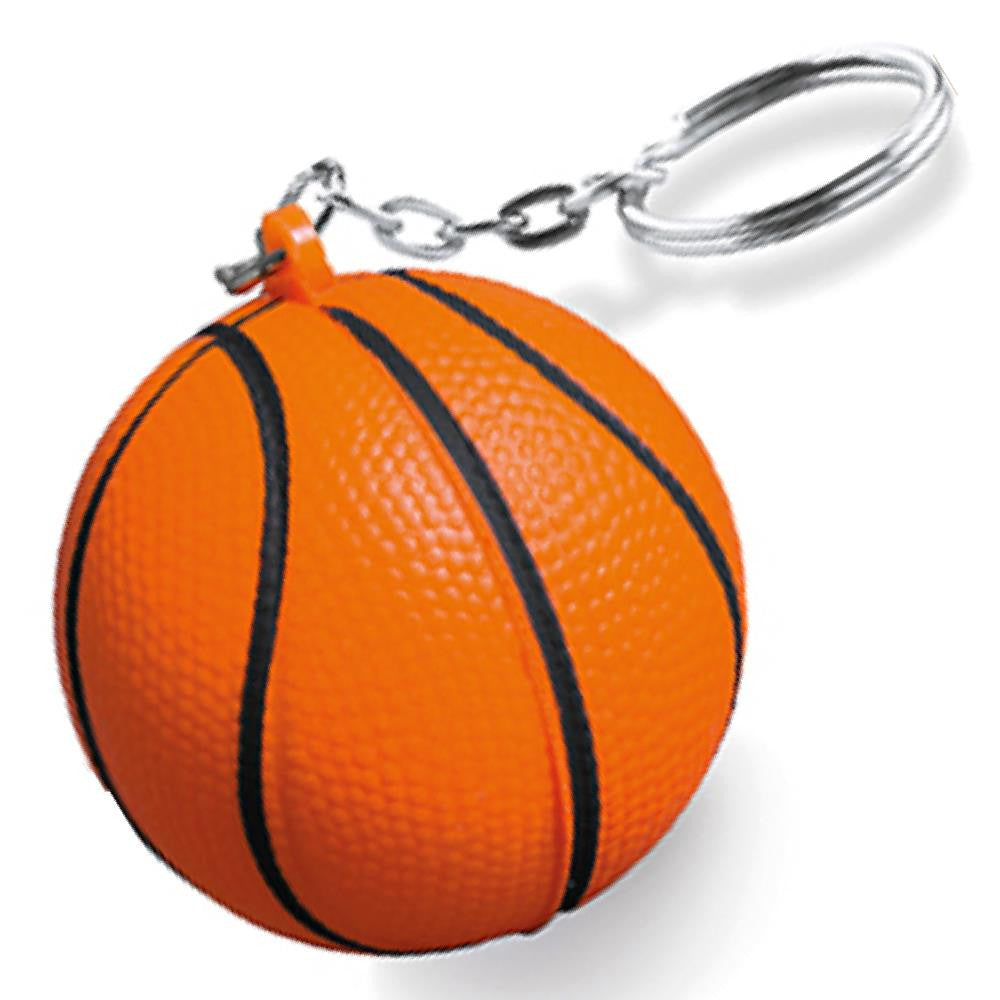 Portachiavi con Antistress a Forma di Palla da Basket – PS 02373