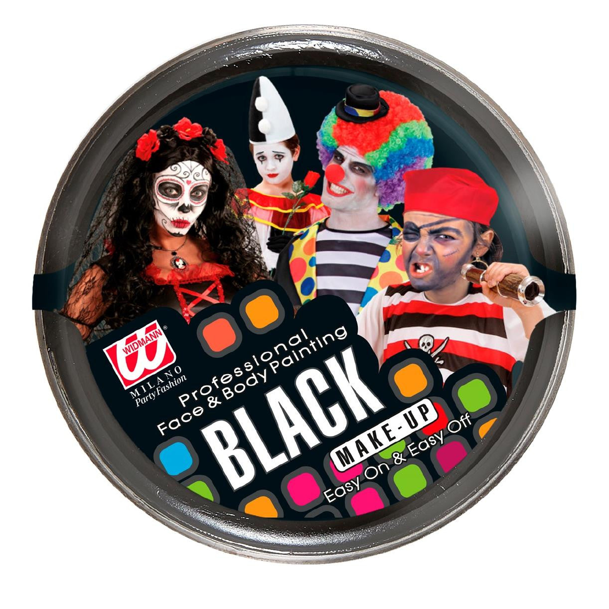 Trucco per Bimbi – Make Up Viso Nero in Vaschetta 25 g – Truccabimbi – PS 00820