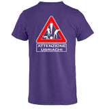 T-Shirt Addio al Celibato In Corso , Dietro  “Attenzione Ubriachi” – Maglietta Divertente con Doppia Stampa Fronte/Retro – PS 27431 - A071