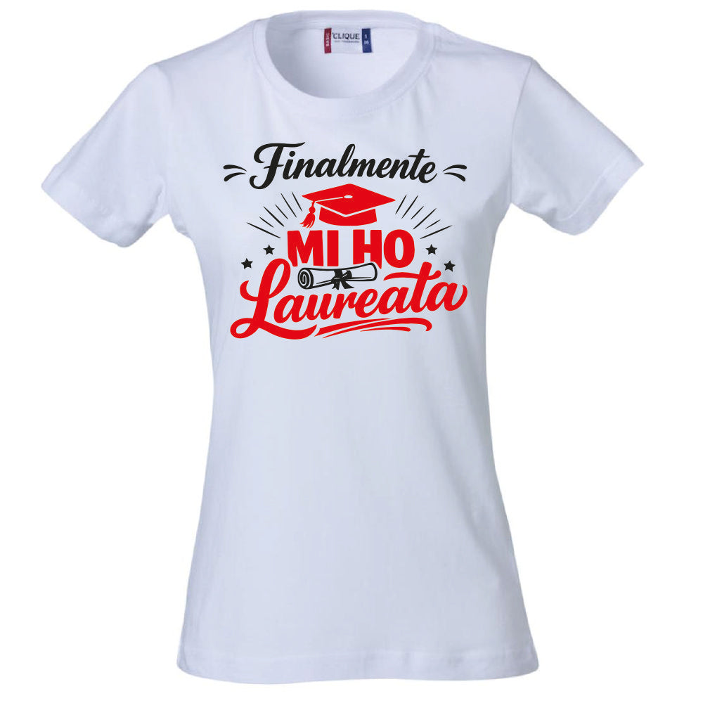 T-Shirt Donna Laurea "Mi ho Laureata" Personalizzabile – Idea regalo – PS 28870-029