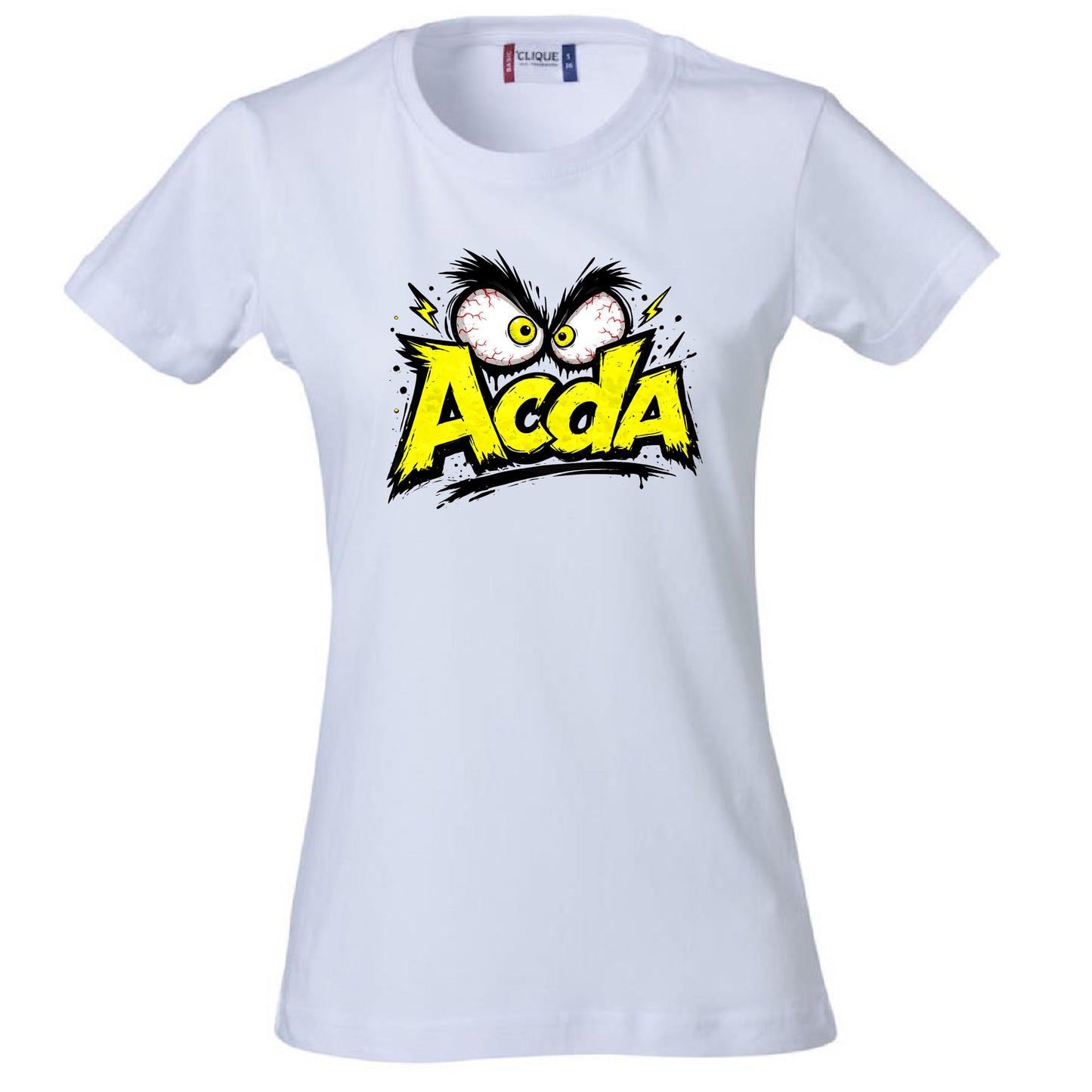 T-Shirt Donna ACDA Acida – Idea regalo – Personalizzabile Con Nom e Sulla Schiena PS 28870-033