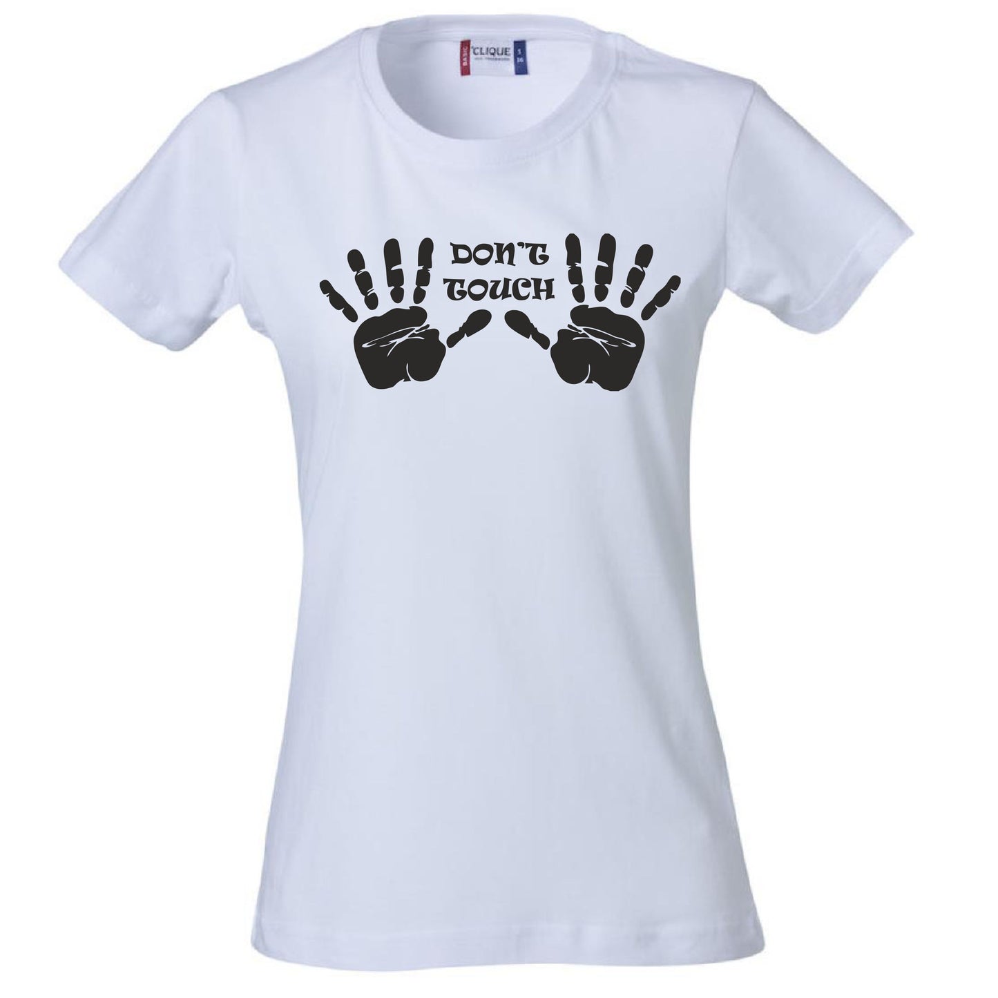 T-Shirt Donna “Don’t Touch” Maglietta Aderente Maniche Corte – PS 28870-008
