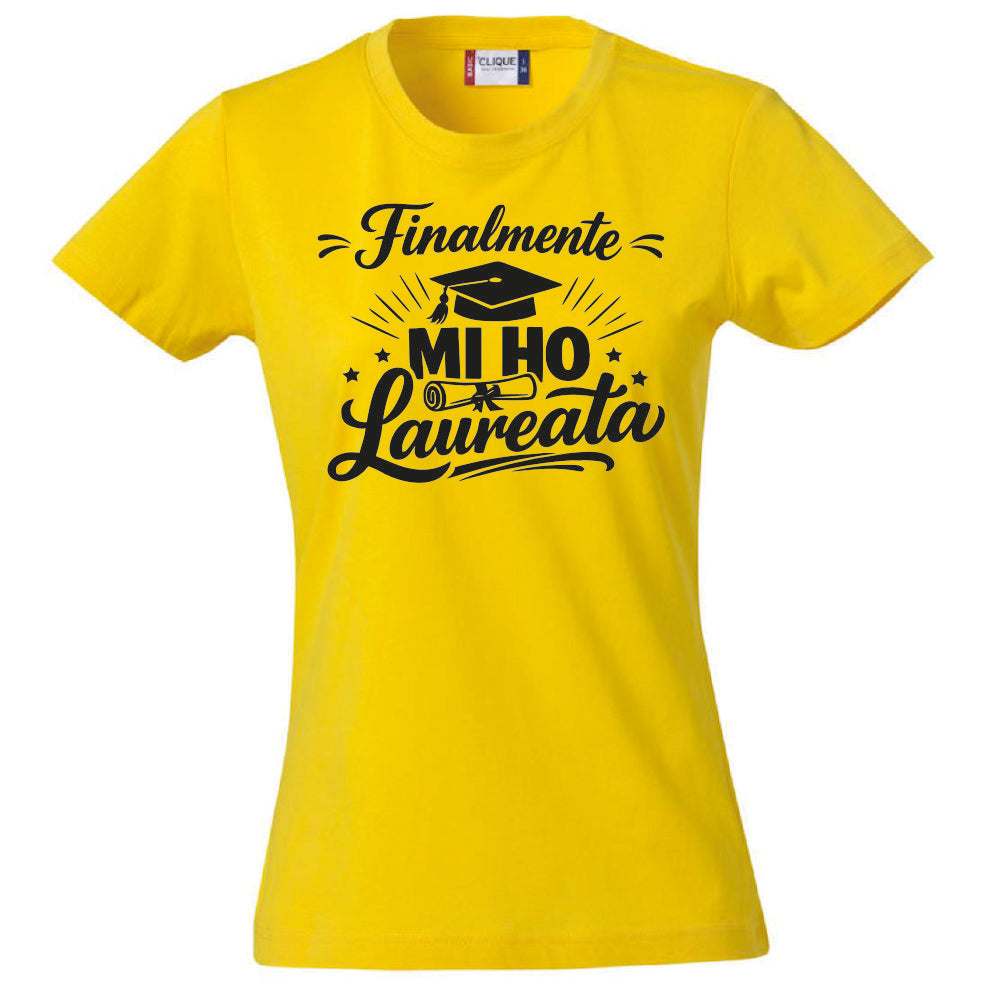 T-Shirt Donna Laurea "Mi ho Laureata" Personalizzabile – Idea regalo – PS 28870-029