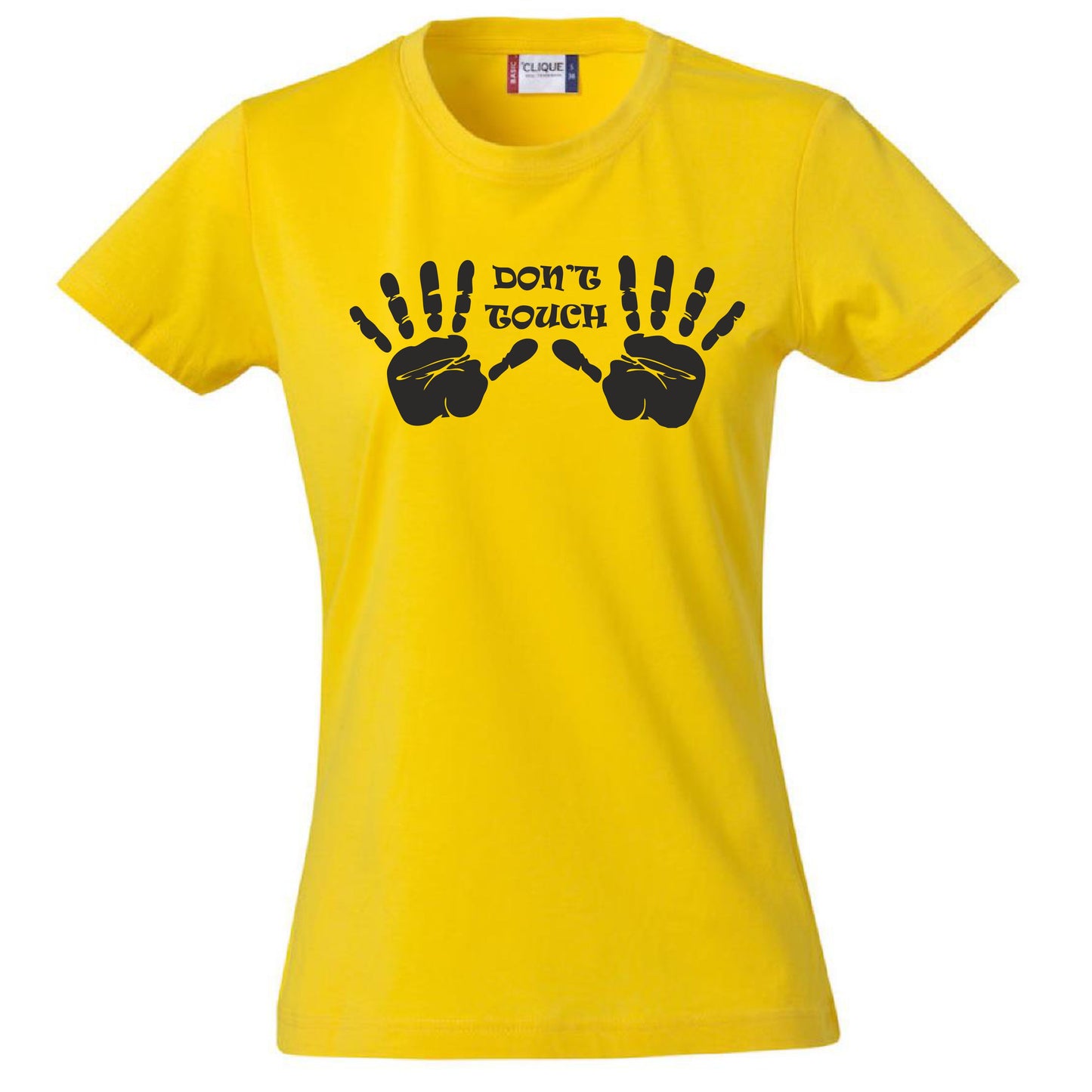 T-Shirt Donna “Don’t Touch” Maglietta Aderente Maniche Corte – PS 28870-008