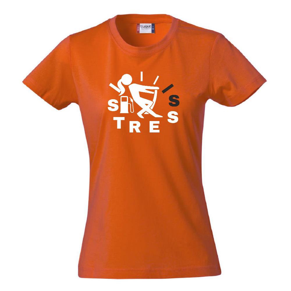 T-Shirt “Pieno di Stress” – Maglietta Simpatica Manica Corta – PS 28870-A019