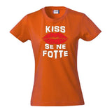 T-Shirt Donna “Kiss Se Ne Fotte” – Maglietta Divertente in Cotone – PS 28870-023