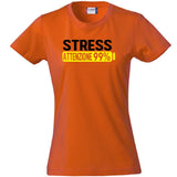 T-Shirt Donna Stress Attenzione 99%  – Idea Regalo per Mamma, Zia, Nonna o Amica – PS 28870-002