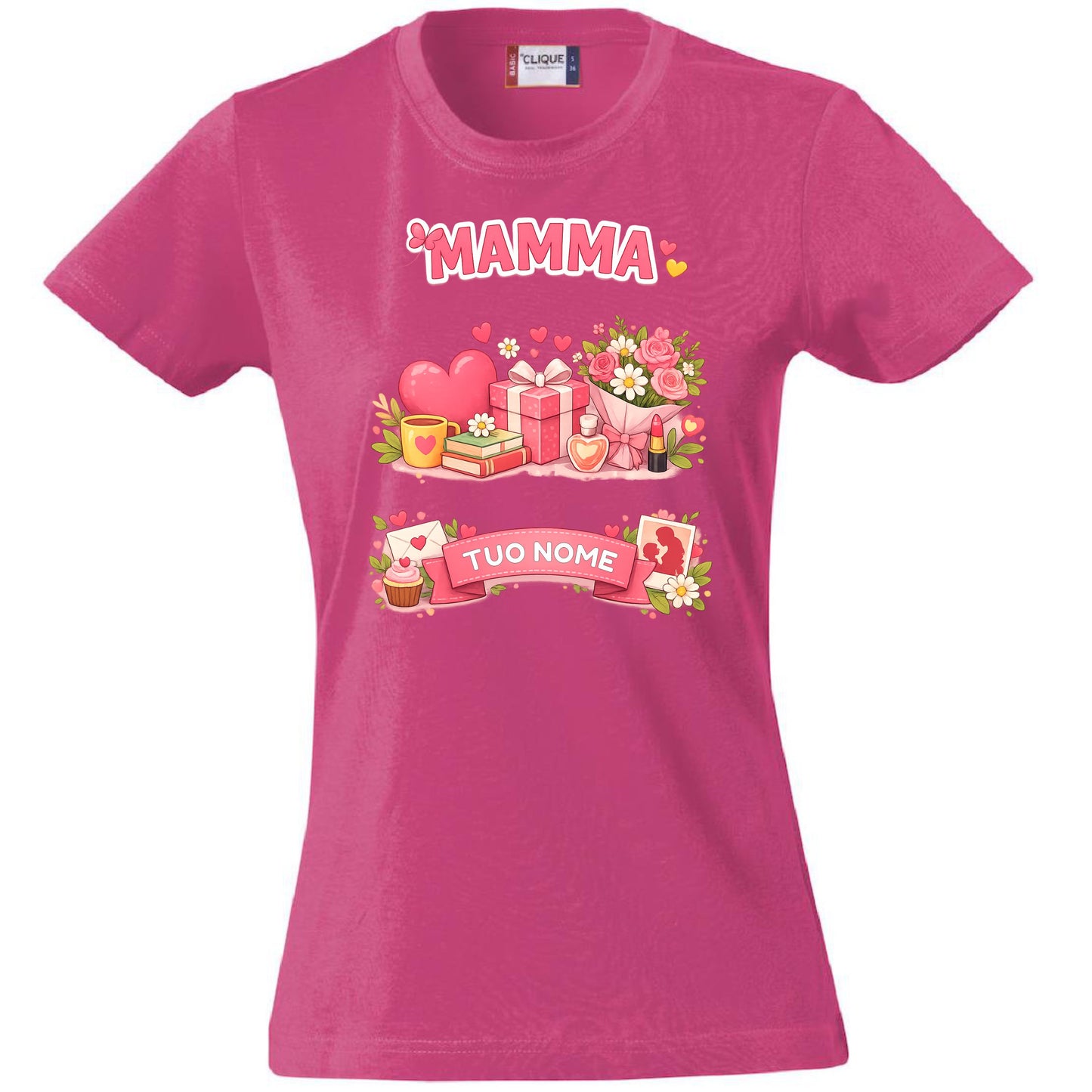 T-Shirt Donna Festa Della Mamma ,  Personalizzabile – Idea regalo – PS 28870-031