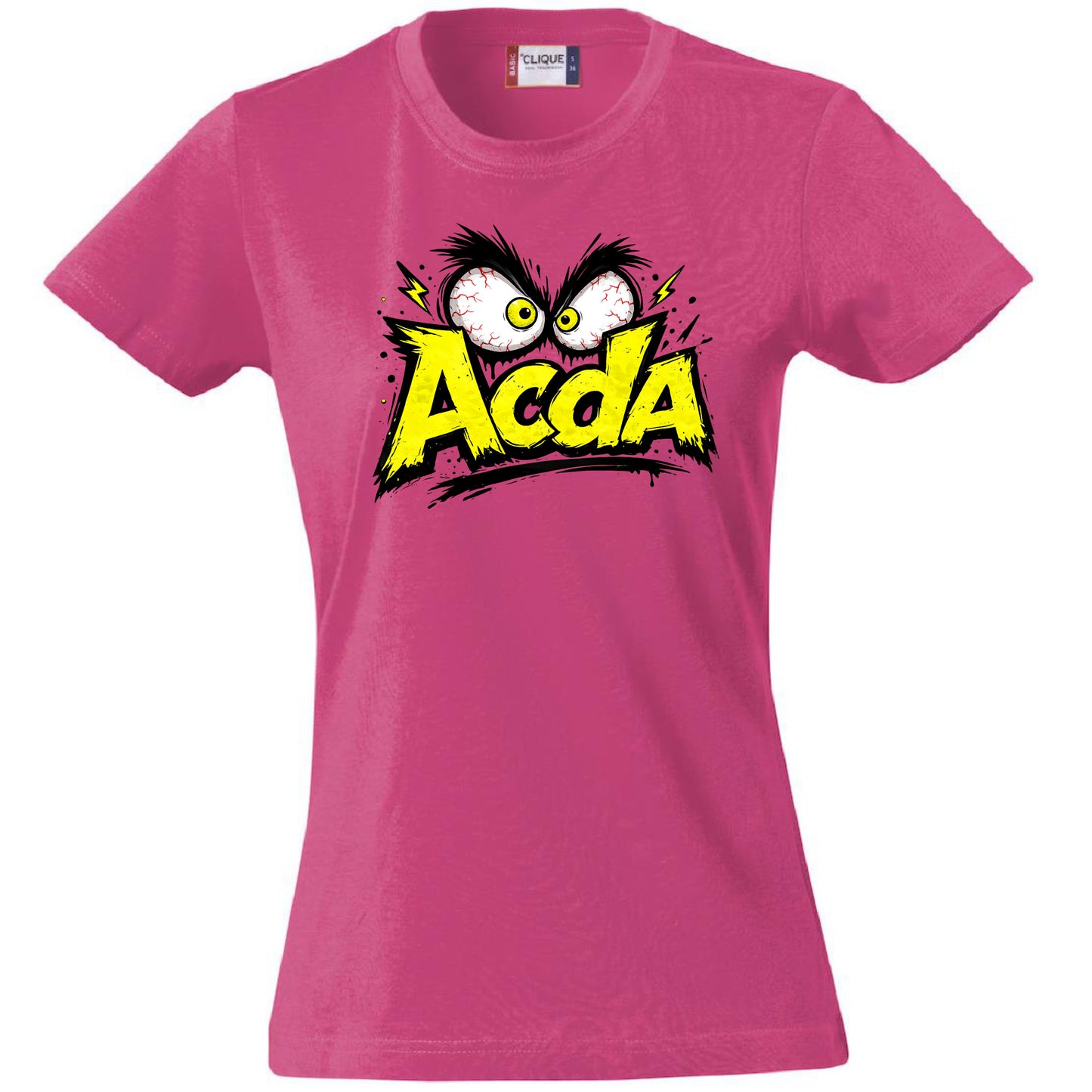 T-Shirt Donna ACDA Acida – Idea regalo – Personalizzabile Con Nom e Sulla Schiena PS 28870-033