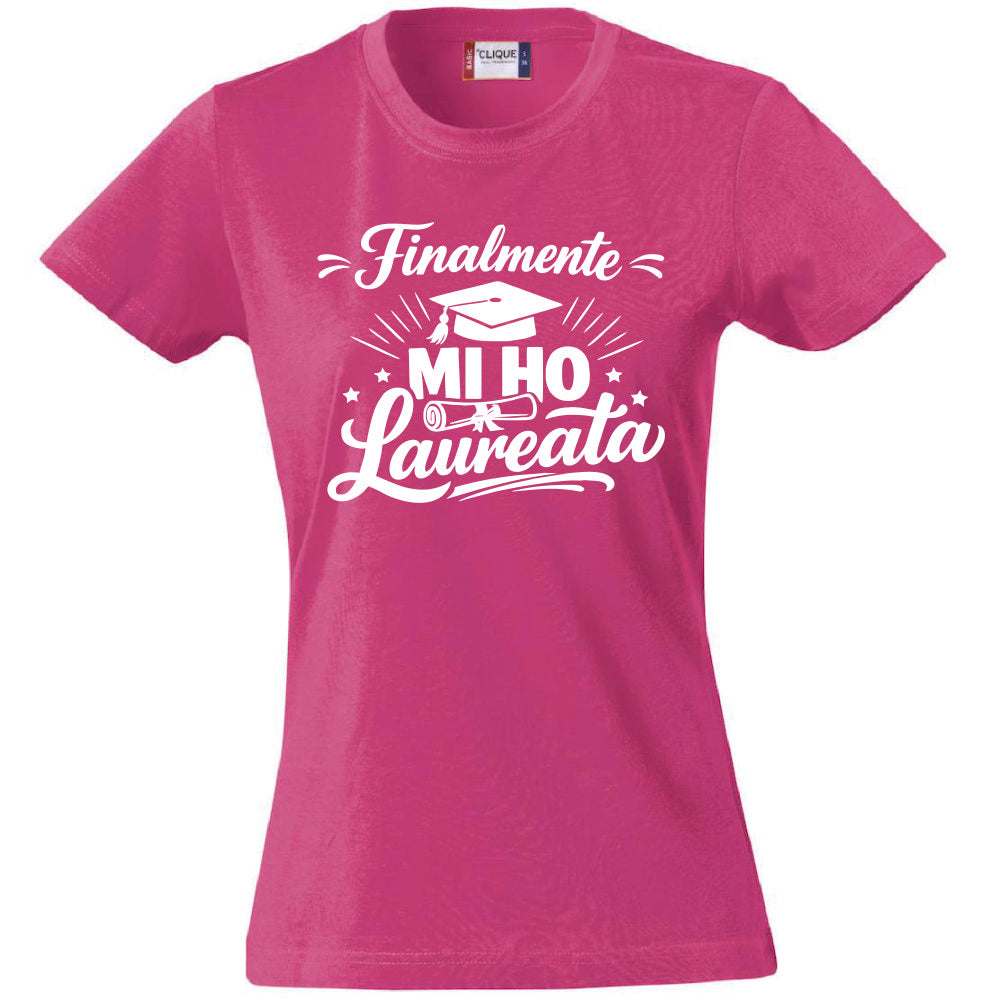 T-Shirt Donna Laurea "Mi ho Laureata" Personalizzabile – Idea regalo – PS 28870-029