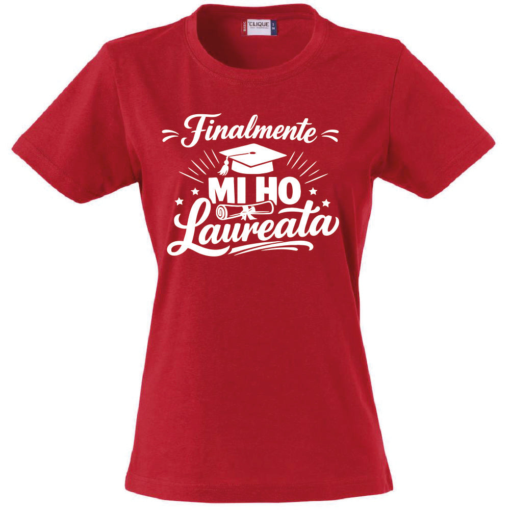 T-Shirt Donna Laurea "Mi ho Laureata" Personalizzabile – Idea regalo – PS 28870-029