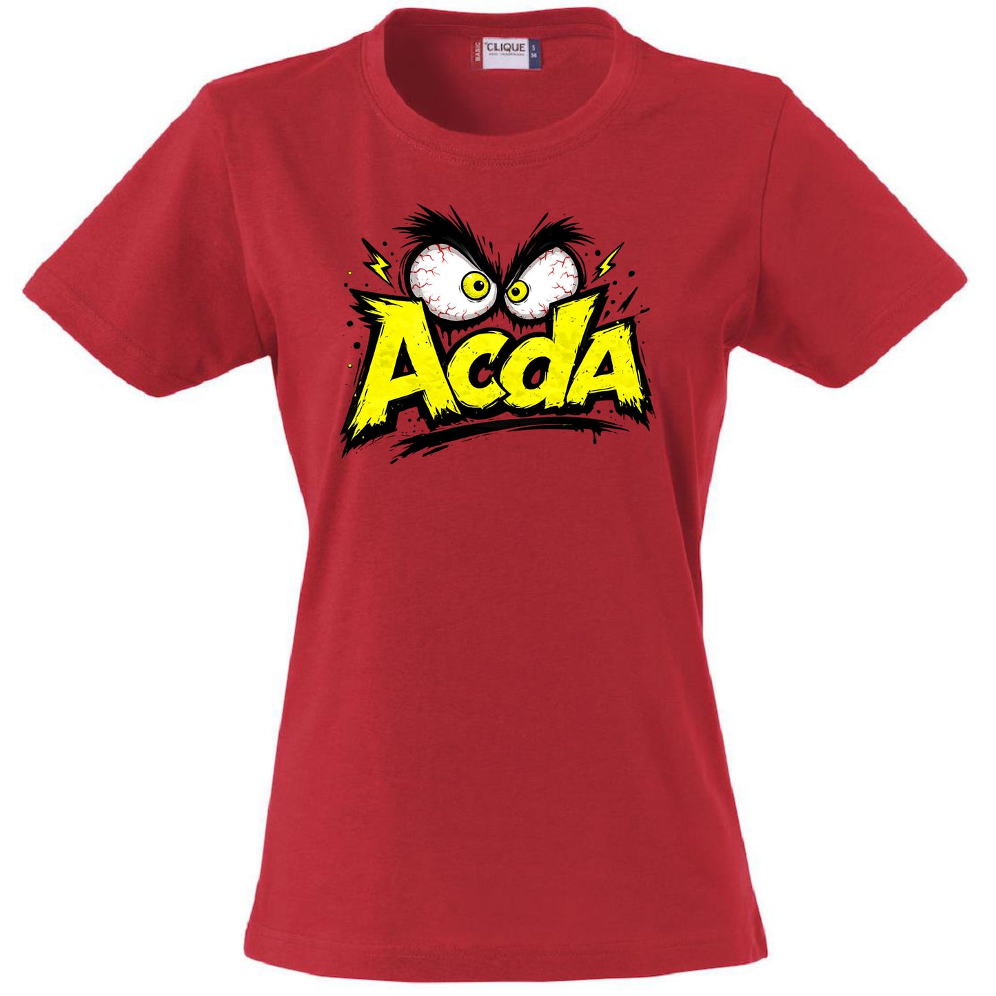 T-Shirt Donna ACDA Acida – Idea regalo – Personalizzabile Con Nom e Sulla Schiena PS 28870-033