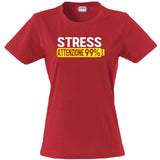 T-Shirt Donna Stress Attenzione 99%  – Idea Regalo per Mamma, Zia, Nonna o Amica – PS 28870-002