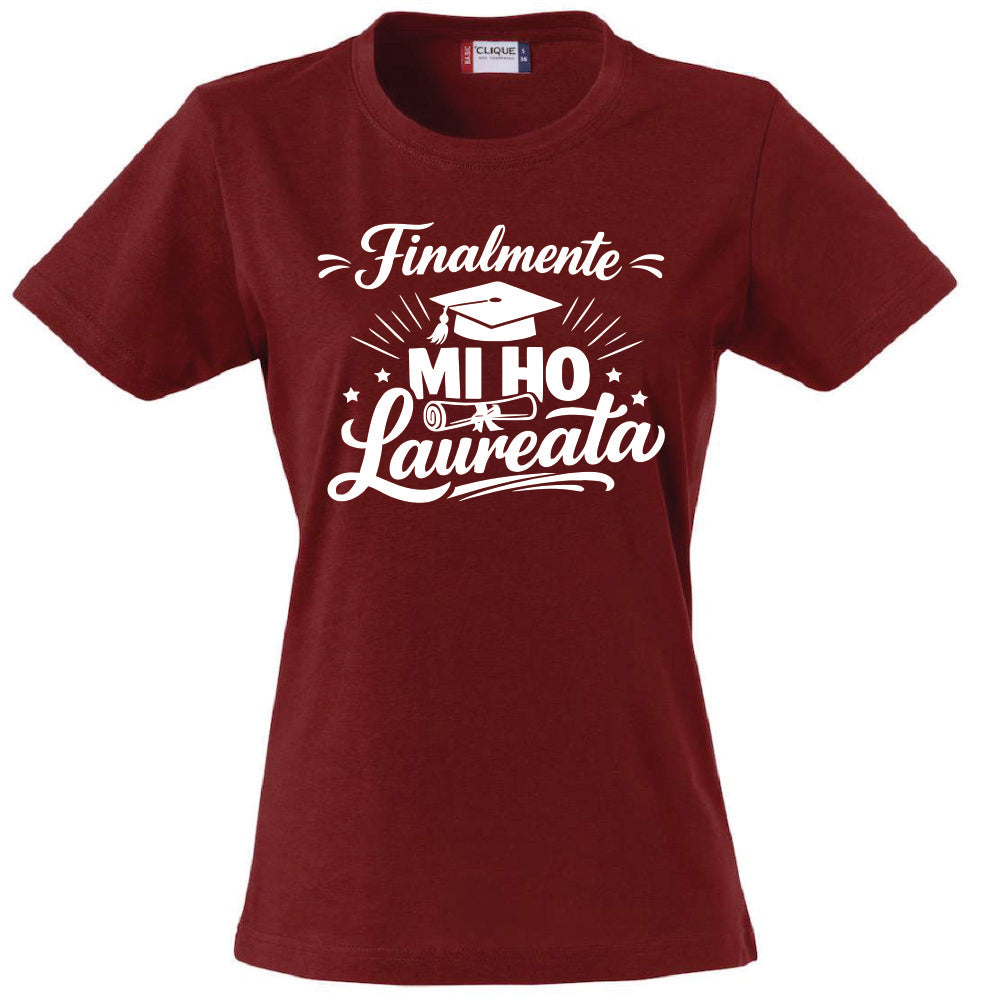 T-Shirt Donna Laurea "Mi ho Laureata" Personalizzabile – Idea regalo – PS 28870-029