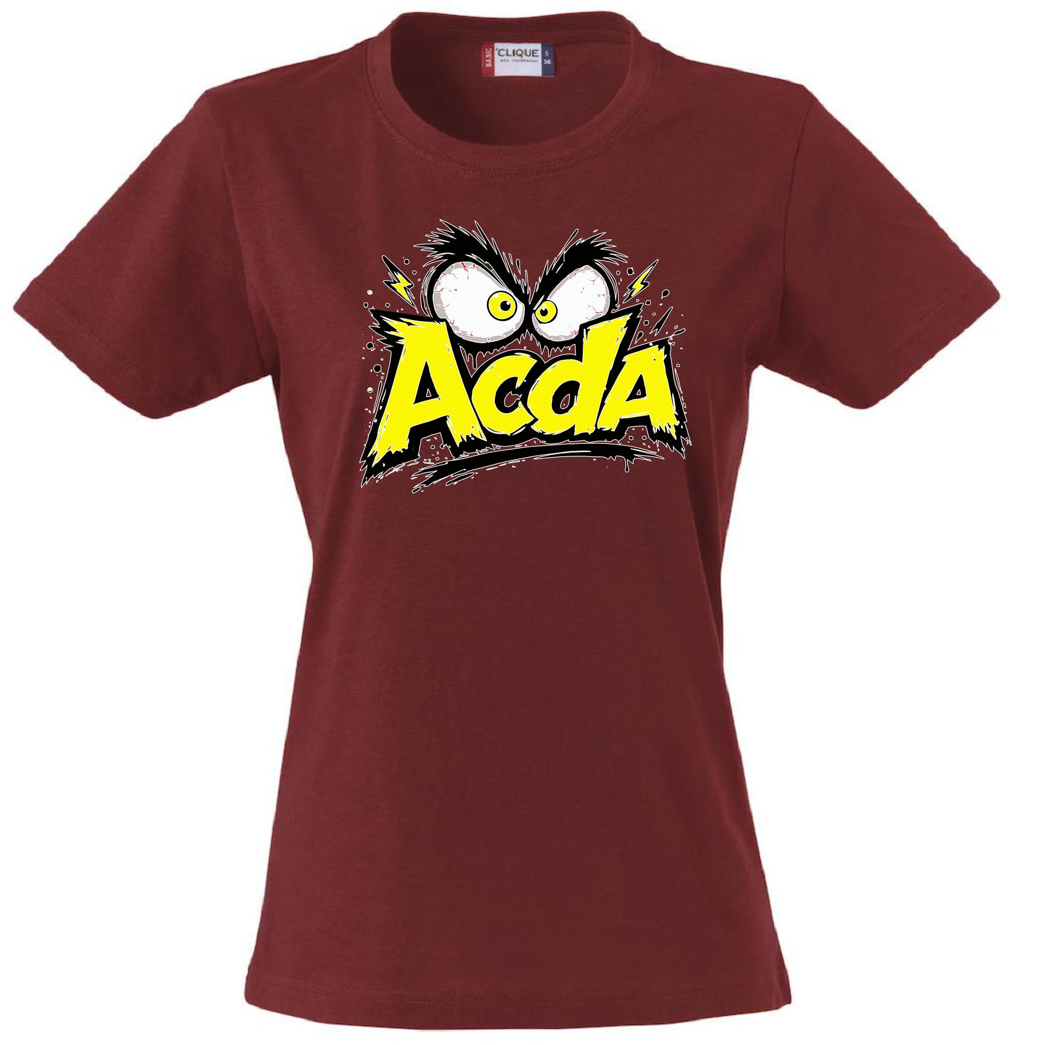 T-Shirt Donna ACDA Acida – Idea regalo – Personalizzabile Con Nom e Sulla Schiena PS 28870-033