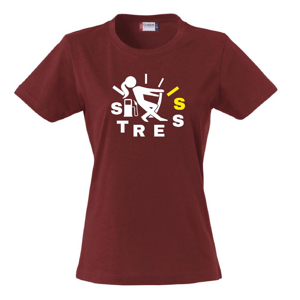 T-Shirt “Pieno di Stress” – Maglietta Simpatica Manica Corta – PS 28870-A019