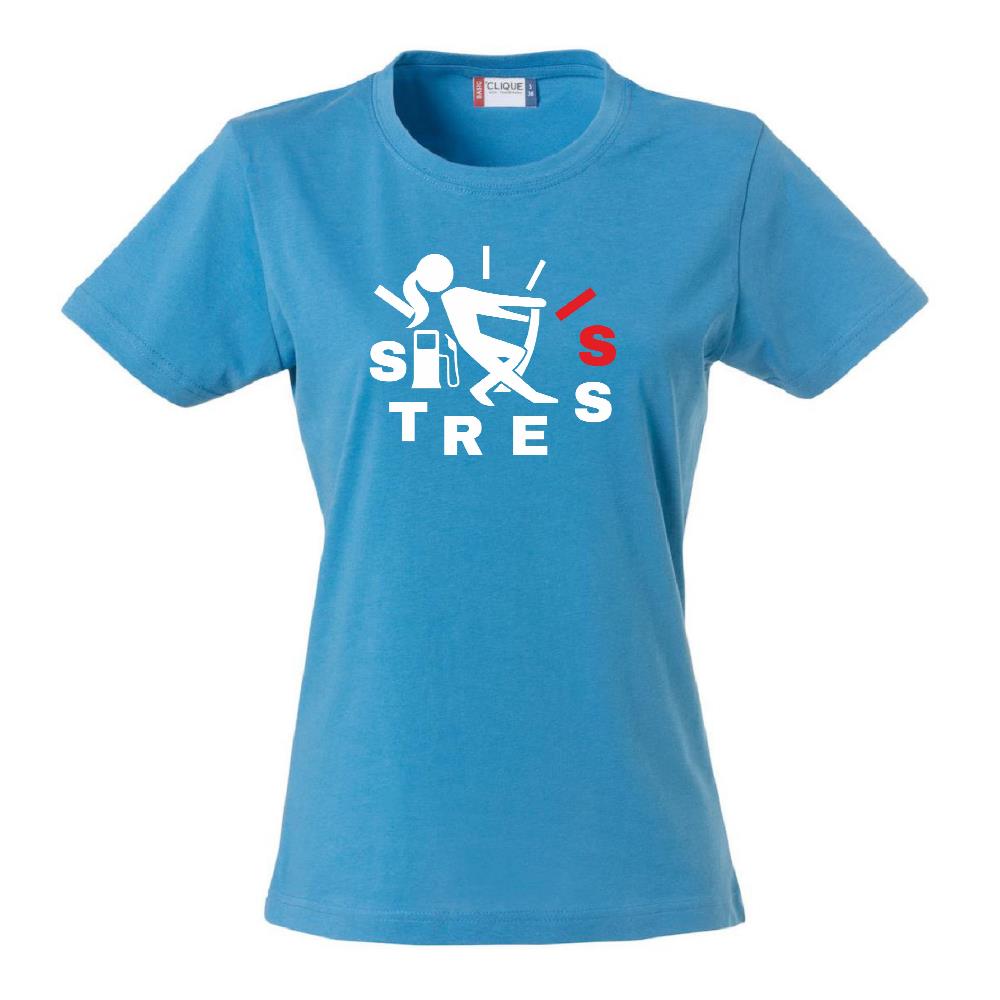 T-Shirt “Pieno di Stress” – Maglietta Simpatica Manica Corta – PS 28870-A019